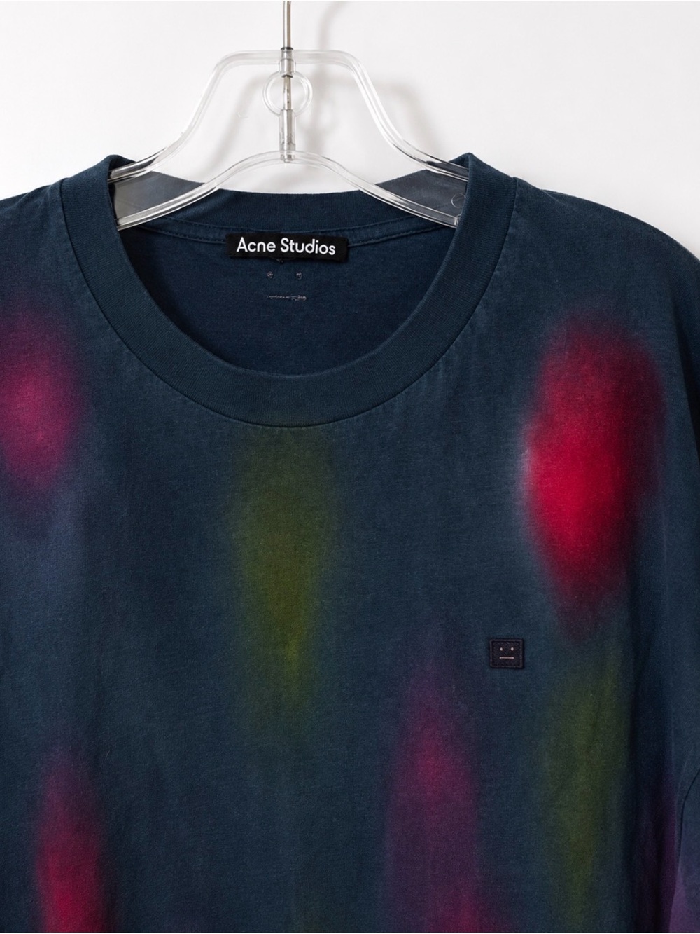 Acne Studios Tie-Dye Patch Logo Tee